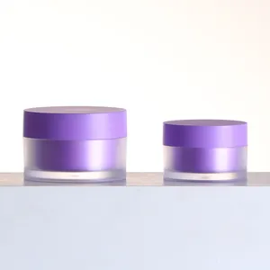 15g 30g 50g fosco roxo personalizado gel polonês garrafas luxo cuidados com a pele cosméticos creme suplementos pote jar