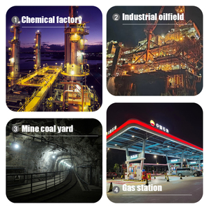 Độ sáng cao IP66 vuông chống cháy nổ ánh sáng G4 cơ sở Bảo hành 5 năm cho các nền tảng dầu ngoài khơi nhà máy đóng tàu ATEX dẫn chiếu sáng - Product Image 4