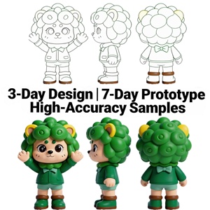 Figurines de collection personnalisées : Statues de jouets rétro, manteau trench, cheveux bouclés, figurines <span class=keywords><strong>pop</strong></span> en vinyle, cadeau, décoration, production - Product Image 2