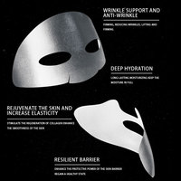 Masque Facial en Tissu Argent Anti-Âge de Marque Privée, Hydratant et Réducteur de Rides, Crème de Soin à Cellules Souches de Pomme