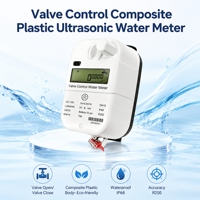 Compteur d'eau intelligent ultrasonique AMR IP68 4G avec lecture à distance RS485 Modbus Lora IoT et vanne à boisseau pour usage domestique