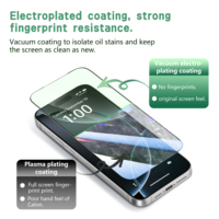 Protection d'écran en verre trempé personnalisée anti-choc et anti-lumière bleue pour iPhone 15, 16, 17 et iPhone 17 Air