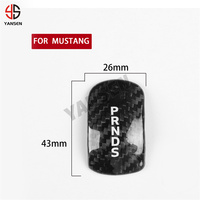 Pommeau de levier de vitesse pour Ford Mustang 2015 -2024 Accessoires en fibre de carbone