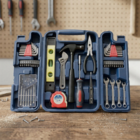 Offre Spéciale : Kit d'outils manuels en acier au carbone 53 pièces pour l'entretien domestique, avec marteau et clé à molette