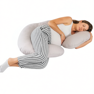 Almohada de Confort Corporal Vianney 140x71x18cm en Forma de U con Relleno de Poliéster para Soporte de Maternidad - Product Image 1