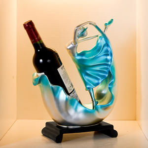 Gabinete de vino tinto de diseño moderno, estante de vino de resina de belleza para niña con soporte de exhibición para hoteles y base de <span class=keywords><strong>botella</strong></span> de vino para el hogar - Product Image 5