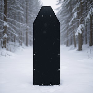 Cjsl242095701az Traîneau de transport pour animaux sauvages 32,8 pieds en nylon noir avec poignée durable, pour la pêche sur glace et la chasse - Product Image 2