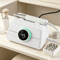 Nouvelle perceuse à ongles professionnelle 85W sans balais 45 000 tr/min à couple élevé avec pédale et capteur automatique intelligent pour salon de manucure 2026