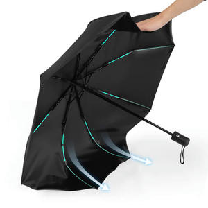 <span class=keywords><strong>Parapluie</strong></span> automatique pliable <span class=keywords><strong>résistant</strong></span> <span class=keywords><strong>au</strong></span> <span class=keywords><strong>vent</strong></span> de qualité supérieure avec logo personnalisé, double nervures, ouverture et fermeture automatiques - Product Image 2