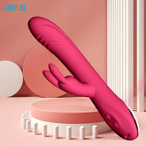 Waterproof Color Box USB Charge Rechargeable Girls Masturbation Pussy Pink Double Rabbit Vibrator For Women