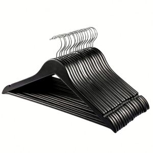 Coat Hangers Pants Bar Nature 360 Degree Swivel <b>Hook</b> Hangers <b>Black</b> Wooden Hangers for Clothes - Product Image 1