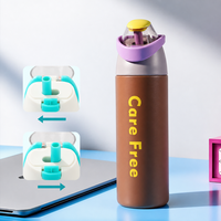 Gourde isotherme fine en acier inoxydable avec logo personnalisé, gobelet de voyage avec couvercle à vis pour les trajets en voiture, l'extérieur et les cadeaux promotionnels