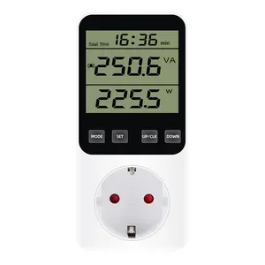 Digitale Lcd Power Meter Wattmeter Socket Wattage Kwh Energie Meter Ac 220V Eu/Fr/Us/Uk/Au/Br Plug Outlet Power Analyzer