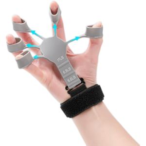 Paquete de 5 fortalecedores de antebrazo Kit de entrenamiento Juego de pinzas de mano Entrenador de fuerza Expansor de dedo de silicona - Product Image 1