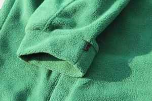 Chaqueta de Forro Polar Verde Personalizable para Niños, con Cierre Completo, Cuello Alto, Abrigo Cálido para Primavera, para Senderismo, Camping, Trabajo, Venta al Por Mayor - Product Image 5