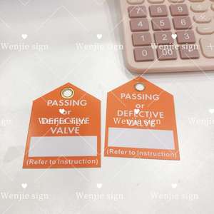 Etichetta personalizzata segno appeso scheda Tag che passa le etichette delle valvole con un pulsante in <span class=keywords><strong>ottone</strong></span> - Product Image 6