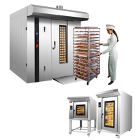 Grande machine de boulangerie, four rotatif à air chaud au gaz et au diesel pour biscuits, modèle Chef, 6, 12, 16, 32, 36 plateaux, manuel, électrique, Turquie, Nigéria