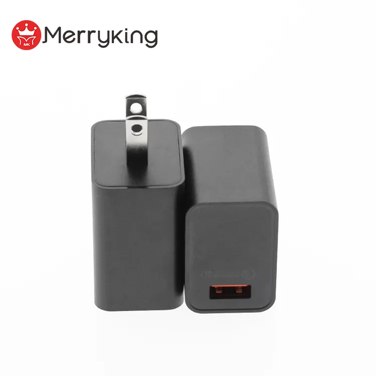 US Plug Adapter Fast Charger 5V 3A 9V 2A 12V 1.5A Travel Micro Qc 3.0 Wall Usb Charger For Iphone