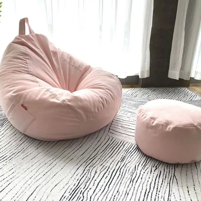 मेमोरी फोम बीन-कम बैग आराम Beanbag कुर्सी Foldable आलसी सोफे कुर्सी बाकी झपकी आराम Beanbag