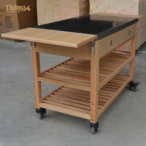 Nouveau chariot pliable <span class=keywords><strong>en</strong></span> <span class=keywords><strong>bois</strong></span> de qualité supérieure pour restaurants plats chinois et hôtels - Product Image 3