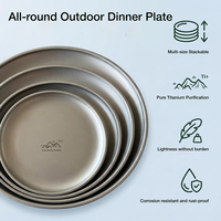 Titanium Zuiveringsplaat Outdoor Picknick Servies Dienblad Fruitsalade Creatieve Home Titanium Plaat voor gebruik in de keuken