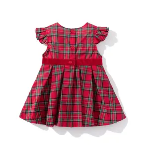 Vestido de hada para bebé, vestido de algodón de estilo dulce, último diseño, vestido elegante de verano para niñas