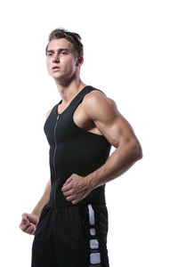 Men's Neoprene Vest for Weight Loss Zipper Waist Trimmer with Thermal Workout Gear Firm Control Level Sauna Suit for Fat Burning - Product Image 6