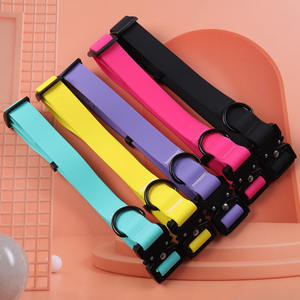 Collares para Perros con Recubrimiento de PVC Impermeable, Hebilla de Metal, Duraderos y Ajustables, Collares de Nailon Suaves y Coloridos - Product Image 1