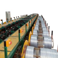 Machine de galvanisation automatique de fil d'acier avec moteur, placage continu haute capacité pour diamètres de 0,5 à 4,5 mm