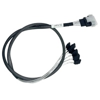 Le câble de données d'application CBL-SAST-0827 mince SAS (SFF-8654) X8 à 8x SATA prend en charge le câble