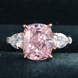 Anillo de Compromiso MaiYi Personalizado en Oro Sólido de 9K, 10K, 14K, 18K, Plata Rosa 925 con <span class=keywords><strong>Morganita</strong></span> y Diamantes - Product Image 4