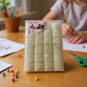 Cuentas de Plástico Blancas de 1M para Conectar, Surtido de Cuentas - Product Image 3