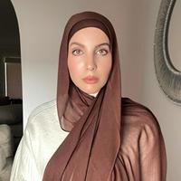 Hijab en coton modal 100% musulman, tissu écologique durable, doux et confortable pour la peau, viscose de bambou Hijba