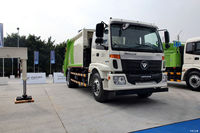 Camion compacteur d'ordures Foton 4x2 10-15T à chargement arrière avec système de compression hydraulique, véhicule diesel pour déchets municipaux