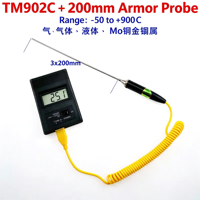 Termometer Termokopel Permukaan TM902C Termometer Digital Suhu Tinggi Pengukur Suhu Industri
