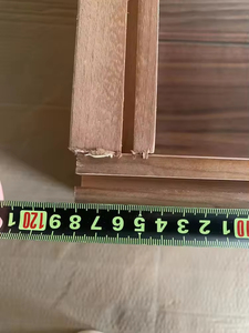 Đu ra ngoài cửa an ninh gỗ rắn thiết kế truyền thống lối vào chính cho căn hộ biệt thự khách sạn - Product Image 6