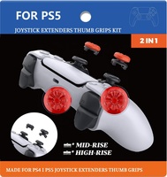 Capuchons de poignée de pouce personnalisés pour PS5 PS4 Xbox Series X/S Xbox One Controller 2PCS 3D Analog Thumbsticks Grips Joystick Cover