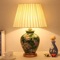 Lámpara de mesa de cerámica contemporánea estilo americano sala de estar dormitorio mesita de noche escritorio luz Hotel ingeniería decorativa