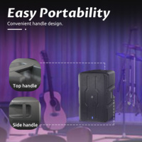 [Almacén de EE. UU.] Altavoz Activo Portátil Profesional de Audio para Exteriores Accuracy Pro Audio AC15 de 1000 W RMS y 15 Pulgadas con Carcasa de Plástico