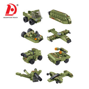 Set di Costruzioni Veicoli Militari 12 in 1, Modellino Fai-da-Te di Camion con Cannone e <span class=keywords><strong>Aereo</strong></span> da Combattimento, Gioco Educativo per Ragazzi - Product Image 3