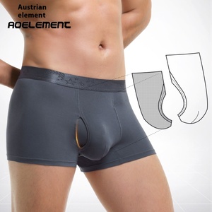 Boxer d'été taille moyenne pour hommes, tissu tricoté respirant et confortable de qualité, shorts pour jeunes de grande taille 5XL, slips personnalisés, boxers - Product Image 2
