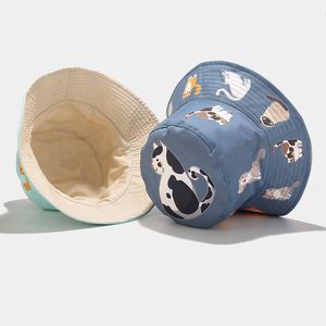 Sombrero de Pescador con Estampado de Gato de Dibujos Animados 2022 para Mujer, Sombrero de Panamá, Gorra de Pesca, Sombrero de Sol de Verano para Regalo de Novia - Product Image 4