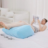 Coussin triangulaire gonflable en plastique pliable pour hôtel, confortable pour le corps, idéal pour la relaxation, chaise longue, lit, soutien lombaire
