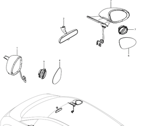 Support de rétroviseur extérieur gauche pour BYD Dolphin EM2E-8202210, ensemble de fixation de rétroviseur OEM - Product Image 2