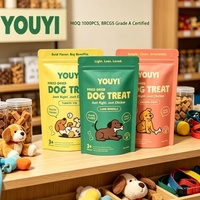 Sachet Doypack Personnalisé en Mylar de Qualité Alimentaire avec Fermeture Éclair, Faible MOQ, Anti-Odeur, pour Emballage d'Aliments pour Animaux (Chiens et Chats) 500g 1kg