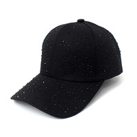 Gorra de Béisbol Deportiva Vintage Coreana para Mujer, Moderna, Combinable con Todo, de Alta Calidad, con Diamantes, Bordado a Mano