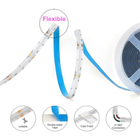 Bande LED COB ESANN 810, flexible, COB RGB, lumière blanc chaud, indice de protection IP20 pour éclairage intérieur, 12V