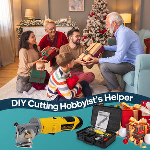 무선 로터리 패브릭 커터, 가죽 및 카펫용 다층 전기 직물 가위, 배터리 2 개 포함, 무선 가위 12V - Product Image 6