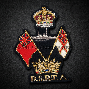 Parche Bordado de Encaje de Alta Calidad D.S.R.T.A, Insignia Circular de Tela Cosida con Diseño de Lujo para Prendas - Product Image 1