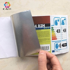 Étiquettes de pneus avec adhésif puissant et agressif, étiquettes de codes-barres pour pneus, autocollants pour pneus de voiture, étiquettes pour pneus en aluminium, étiquettes privées pour pneus - Product Image 2